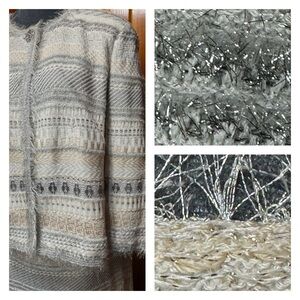 St. John Couture 2-piece “Silver Glow” Skirt Suit